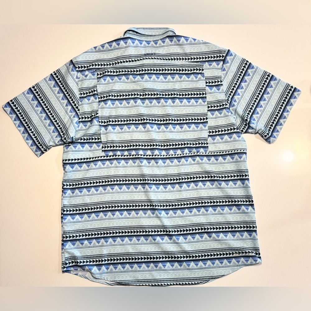 Ariat AriatTEK Shirt Mens Large VentTEK Outbound Aztec Short Sleeve Fishing Vent - Picture 2 of 12